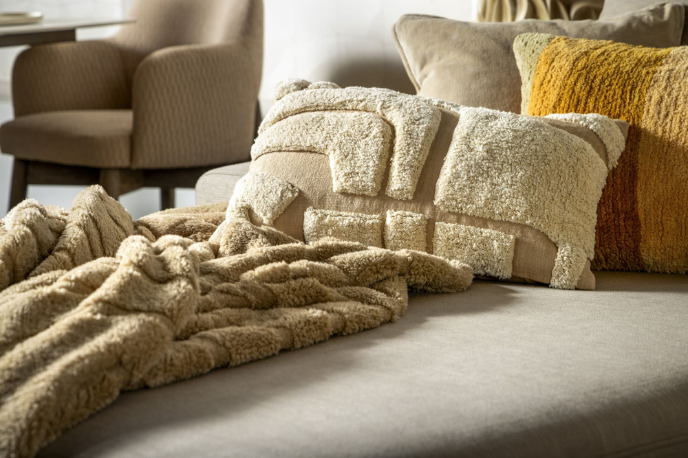 Dutch Decor Kissenhülle 'Milas' 30 x 50 cm Semolina - Beige